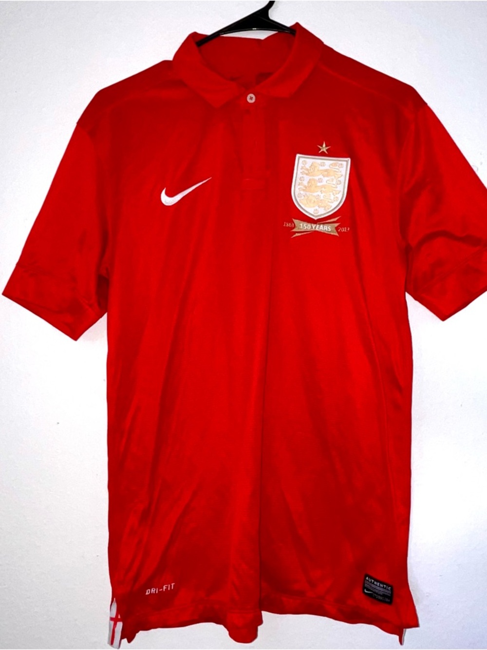 VTG Nike 2013-2014 England 150th Anniversary Polo Shirt (M)